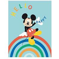 Mickey Mouse fleece Plaid Hello 100 x 140 cm - thumbnail