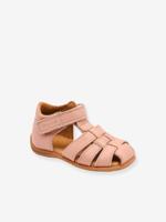 CARLY sandalen van leer met klittenbandsluiting voor kinderen BISGAARD beige (poederkleur) - thumbnail