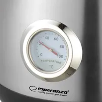 Esperanza EKK029 waterkoker 1,7 l 2200 W Zwart, Staal - thumbnail