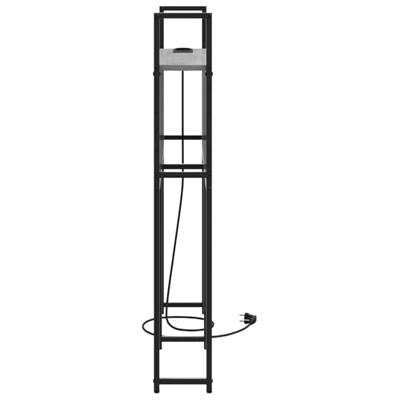 Opberghoofdbord met hoofdeinde met opslag Grijs sonoma 80 cm Bewerkt hout
