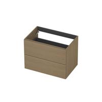 INK - Onderkast 2L Decor Softclose Tbv Greep - 700x450x520 Mm - Olijf Eiken - thumbnail