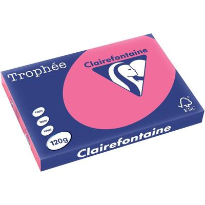 Clairefontaine Trophée Intens, gekleurd papier, A3, 120 g, 250 vel, fuchsia