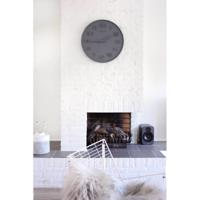 NeXtime klok 3095gs wood wood big, ø52.8 cm, wall, gray - thumbnail