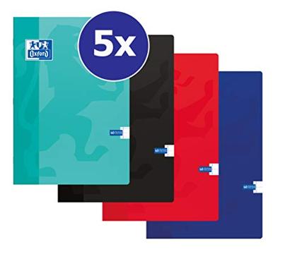 Schrift oxford school a4 lijn 120pag 80gr ass | 5 stuks