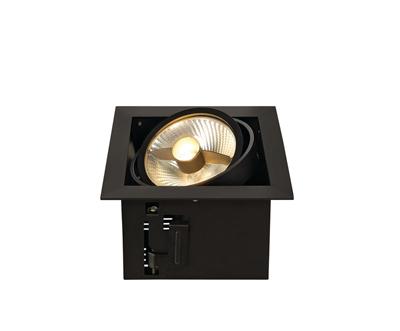 SLV KADUX 115540 LED-railspot GU10 75 W Zwart