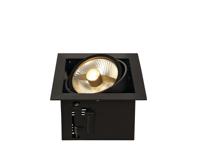 SLV KADUX 115540 LED-railspot GU10 75 W Zwart - thumbnail