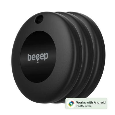 Beeep BeTag Android Tracker Black & Keychain Black - 3 pack