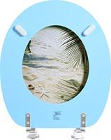 Cornat Wc-Bril Mdf-Gelakt Palm&Strand Gr - KSD531 - thumbnail