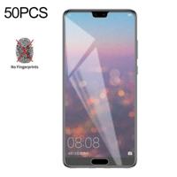50 STKS niet-volledige matte Frosted gehard glas film voor Huawei P20 Pro geen retail pakket - thumbnail