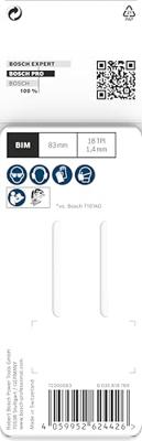 Bosch Accessories 2608655093 PRO Hardwood clean curve T101AOF decoupeerzaagblad, 83 mm, 2-delig 2 stuk(s)