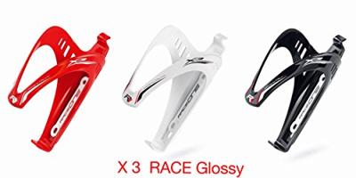 RaceOne bidonhouder x3 glans zwart