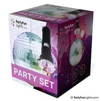PartyFun Lights Disco bal 20cm led multi colour - thumbnail