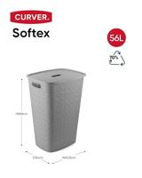 Curver Softex wasbox met deksel Taupe - thumbnail