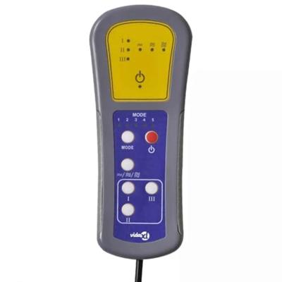 Massagestoel verstelbaar stof crèmekleurig