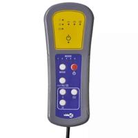 Massagestoel verstelbaar stof crèmekleurig - thumbnail