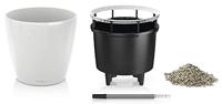 LECHUZA Classico Premium LS 50 bloempot - complete set, glanzend wit - thumbnail