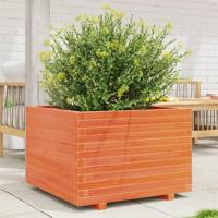 VidaXL Plantenbak 70x70x49,5 cm massief grenenhout wasbruin - thumbnail