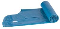 DONAU ECO vuilniszak, LDPE, 30 micron, 60 liter, blauw, rol van 10 stuks - thumbnail