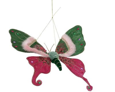 Vlinder polystr flwl l4b38h40cm grn Decoris - Decoris Vlinder polystr flwl l4b38h40cm grn Decoris - Decoris