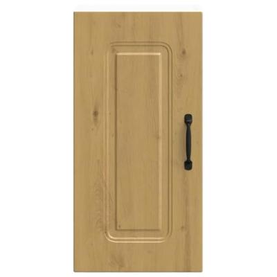 Keukenwandkast Kalmar bewerkt hout artisanaal eikenkleur Keukenwandkast Kalmar bewerkt hout artisanaal eikenkleur
