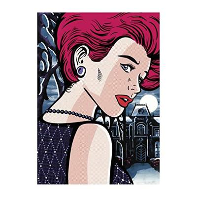 DinoToys Dino puzzel - pop art mysterious woman - 1000 stukjes