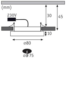 Paulmann 92945 Areo LED-inbouwpaneel LED LED vast ingebouwd 5 W Wit (mat)