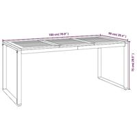 5-delige Tuinset massief acaciahout en metaal - thumbnail