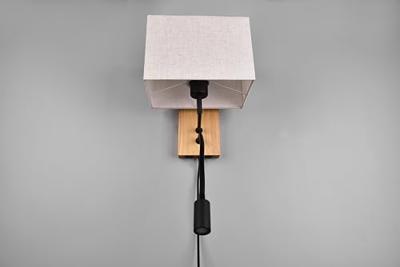 Trio Landelijke wandlampNilam rechthoekige kap - 212870236