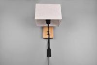 Trio Landelijke wandlampNilam rechthoekige kap - 212870236 - thumbnail