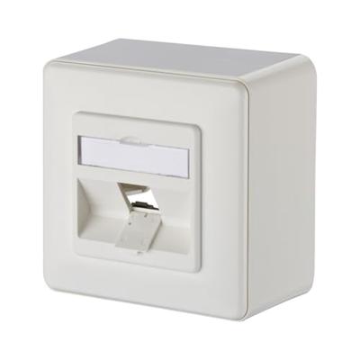 Metz Connect 130B20D10002KE Netwerkdoos Opbouw (op muur) Zonder connectoren 1 poort Zuiver wit Metz Connect 130B20D10002KE Netwerkdoos Opbouw (op muur) Zonder connectoren 1 poort Zuiver wit