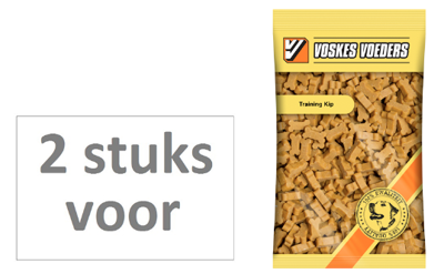 2 stuks! hondenvoer training kip Voskes - Voskes 2 stuks! hondenvoer training kip Voskes - Voskes