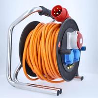 AS Schwabe 20753 Kabelhaspel 30.00 m Oranje CEE-stekker 16 A 5-polig - thumbnail