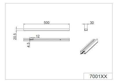 Trio 2-faseDuoline zwart 50cm - 700132