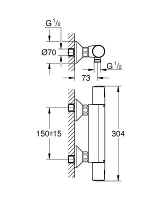 Grohe Precision Start Douchemengkraan - thumbnail