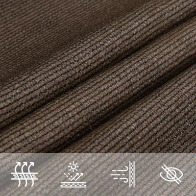 VidaXL Zonnezeil 160 g/m² 5x6x6 m hdpe bruin