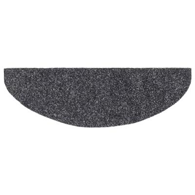 Trapmatten Zelfklevend 5 stuks 65x21x4 cm Donkergrijs Halfrond Groot