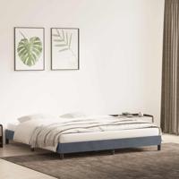 Bedframe zonder matras 180x210 cm fluweel donkergrijs - thumbnail