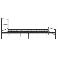 Bedframe metaal zwart 180x200 cm - thumbnail