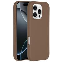 Accezz Liquid Silicone Backcover met MagSafe iPhone 16 Pro Max Telefoonhoesje Bruin - thumbnail