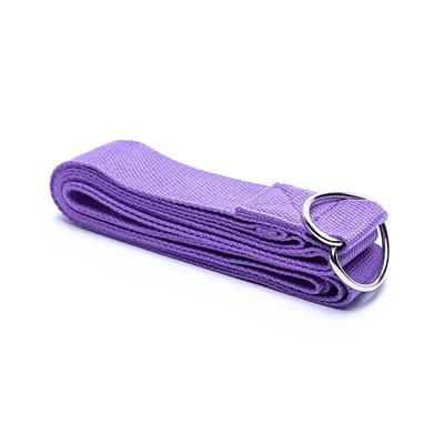 Yoga Riem D-ring Lichtpaars Katoen - 250 x 4 cm Yoga Riem D-ring Lichtpaars Katoen - 250 x 4 cm