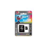 Silicon Power Micro SDHC Card Elite 128GB met Adapter - thumbnail