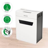 Leitz IQ 8X Protect Premium P4 Papierversnipperaar Cross cut 4 x 40 mm 14 l Aantal bladen (max.): 8 vellen Veiligheidsniveau 4 Ook geschikt voor Nietjes, - thumbnail