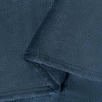 VidaXL Gooi deken marineblauw 150 x 200 cm fleece - thumbnail