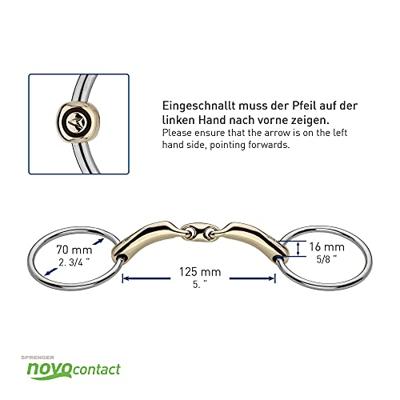 HS Novocontact dubbelgebroken watertrens maat:12,5