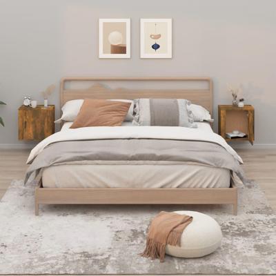 Nachtkastjes 2 st wandgemonteerd 50x30x47 cm gerookt eikenkleur Nachtkastjes 2 st wandgemonteerd 50x30x47 cm gerookt eikenkleur