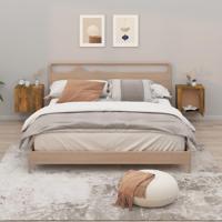 Nachtkastjes 2 st wandgemonteerd 50x30x47 cm gerookt eikenkleur - thumbnail