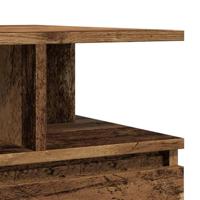 Salontafel 90x49x45 cm bewerkt hout oud houtkleurig - thumbnail