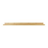 Wandplank bamboe - 4x95x12 cm - naturel - thumbnail