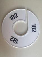 Maatring 11 cm wit/zwart 182 - thumbnail