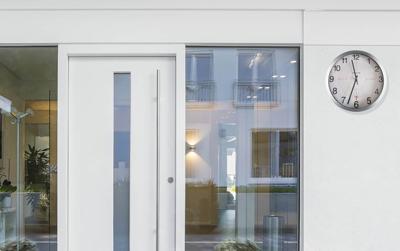 Wandklok unilux outdoor radio-controlled grijs